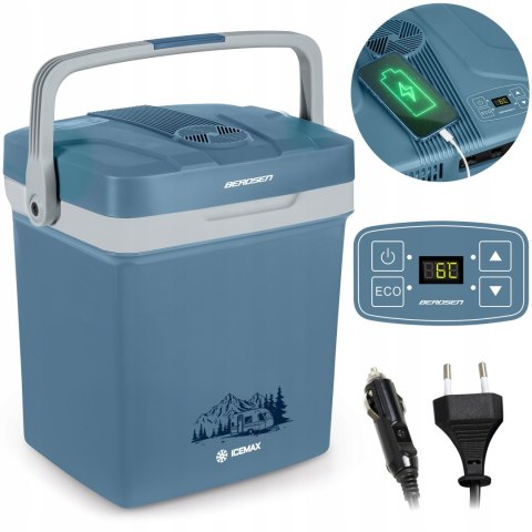 LODÓWKA TURYSTYCZNA SAMOCHODOWA 12V/230V USB FUNKCJA GRZANIA 26L