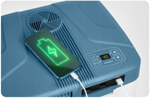 LODÓWKA TURYSTYCZNA SAMOCHODOWA 12V/230V USB FUNKCJA GRZANIA 26L