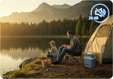 LODÓWKA TURYSTYCZNA SAMOCHODOWA 12V/230V USB FUNKCJA GRZANIA 26L