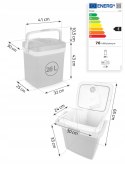 LODÓWKA TURYSTYCZNA SAMOCHODOWA 12V/230V USB FUNKCJA GRZANIA 26L
