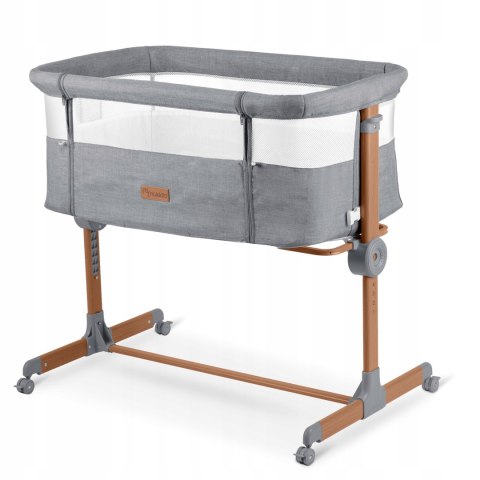 Łóżeczko Dziecięce Składane Turystyczne Niemowlęce Kółka Regulacja 0-5m 9kg