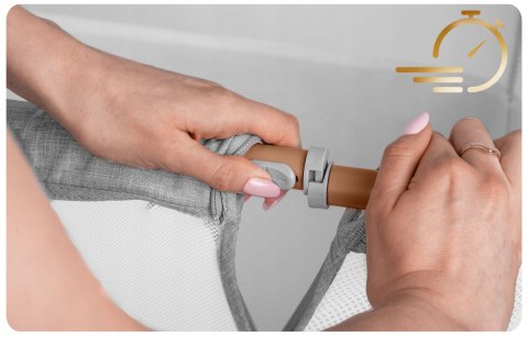 Łóżeczko Dziecięce Składane Turystyczne Niemowlęce Kółka Regulacja 0-5m 9kg