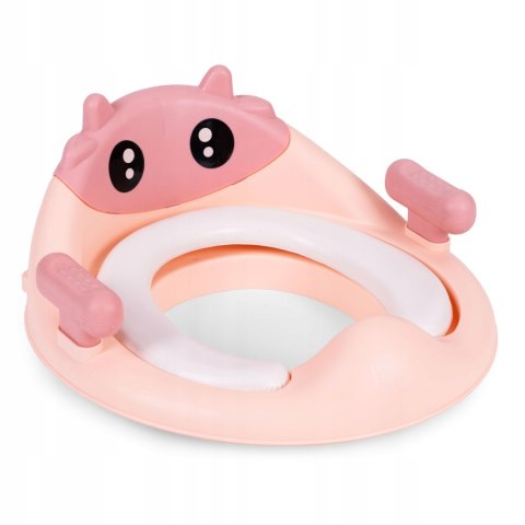 NAKŁADKA NA TOALETĘ SEDES DLA DZIECI SCHODKI DRABINKA UCHWYTY PODUSZKA RÓŻ