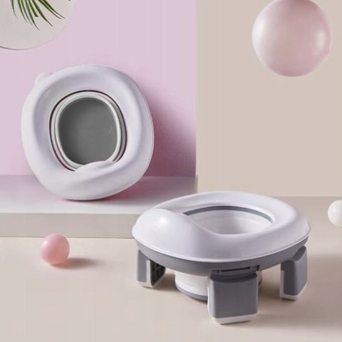 Nocnik Turystyczny dla Dzieci Składany Przenośny 2w1 Nakładka na Toaletę Nocnik Turystyczny dla Dzieci Składany Przenośny 2w1 Nakładka na Toaletę