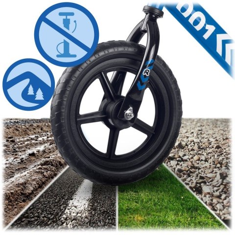 ROWEREK BIEGOWY DLA DZIECI JEŹDZIK LEKKI STABILNY KOŁA EVA NIEBIESKI