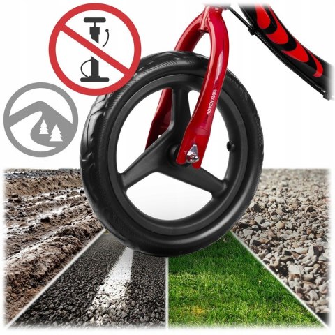 ROWEREK BIEGOWY DLA DZIECI LEKKI KOŁA EVA HAMULEC CZARNY