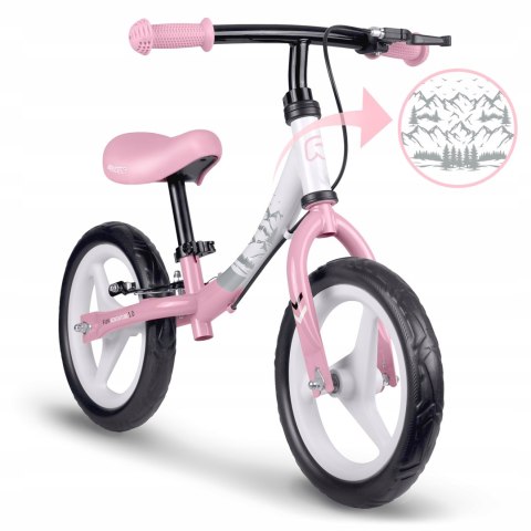 ROWEREK BIEGOWY DLA DZIECI LEKKI KOŁA EVA HAMULEC RÓŻOWY