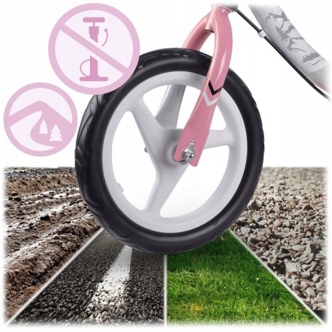 ROWEREK BIEGOWY DLA DZIECI LEKKI KOŁA EVA HAMULEC RÓŻOWY