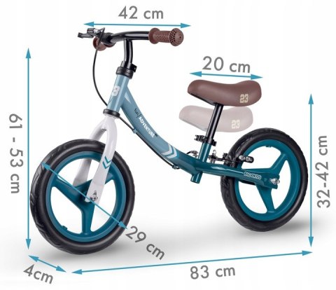 ROWEREK BIEGOWY DLA DZIECI LEKKI KOŁA EVA HAMULEC