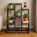 Stojący Kwietnik Stojak na Kwiaty Ozdoby 6 Poziomów Styl Loft