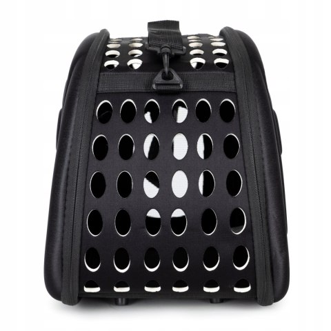 TRANSPORTER DLA PSA KOTA TORBA PODRÓŻNA SKŁADANA CZARNA 33x28x43cm TRANSPORTER DLA PSA KOTA TORBA PODRÓŻNA SKŁADANA CZARNA 33x28x43cm