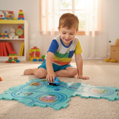 Tor Puzzle do Składania Trasa Kreatywny Edukacyjny Droga Mata Autka 25el.