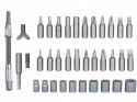 ZESTAW KOMPLET NARZĘDZI BITÓW TORX KLUCZY NASADOWYCH 5-14mm 38 ELEMENTÓW