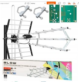 ANTENA KIERUNKOWA TV NAZIEMNEJ COMBO DVB-T2 LTE FULL HD ULTRA HD 4K