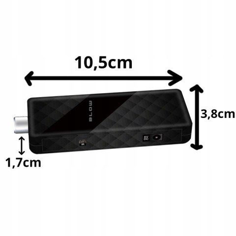 DEKODER TUNER TV DVB-T2 HEVC H.265 FULL HD MINI STICK PILOT ZESTAW HDMI USB