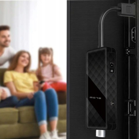 DEKODER TUNER TV DVB-T2 HEVC H.265 FULL HD MINI STICK PILOT ZESTAW HDMI USB