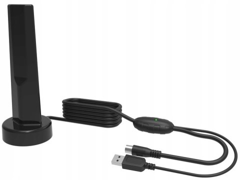 DOOKÓLNA ANTENA AKTYWNA POKOJOWA TV FHD 4K MUX-8 LTE WZMACNIACZ DVB-T2