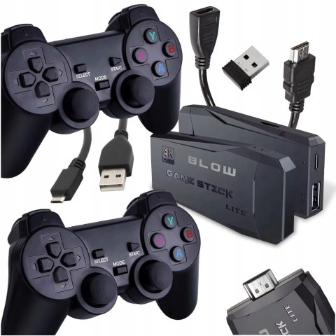 GRA TELEWIZYJNA TV MINI RETRO KONSOLA HDMI BEZPRZEWODOWA 2xPAD 22073 GIER