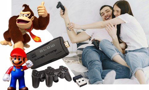 GRA TELEWIZYJNA TV MINI RETRO KONSOLA HDMI BEZPRZEWODOWA 2xPAD 22073 GIER