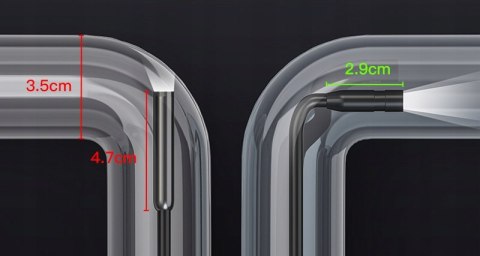 KAMERA INSPEKCYJNA WARSZTATOWA ENDOSKOP 5M FULL HD LCD do RUR SILNIKA LED