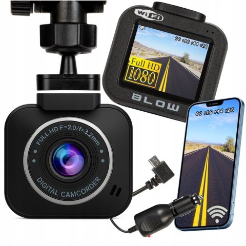 KAMERA SAMOCHODOWA FULL HD 1080p WIDEOREJESTRATOR WiFi G-SENSOR PARKING