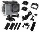 KAMERA SPORTOWA GO Pro4U 4K WIFI USB MIKROFON WODOODPORNA AKCESORIA ZESTAW