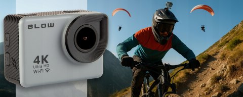 KAMERA SPORTOWA GO Pro4U 4K WIFI USB MIKROFON WODOODPORNA AKCESORIA ZESTAW