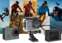 KAMERA SPORTOWA GO Pro4U 4K WIFI USB MIKROFON WODOODPORNA AKCESORIA ZESTAW