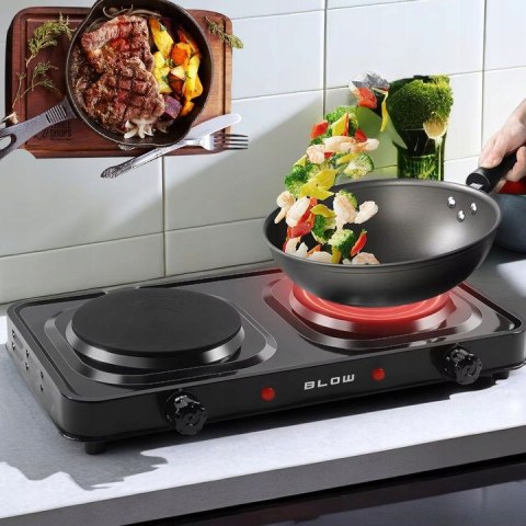 KUCHENKA ELEKTRYCZNA DWUPALNIKOWA 2000w PŁYTA GRZEWCZA NA PRĄD TURYSTYCZNA