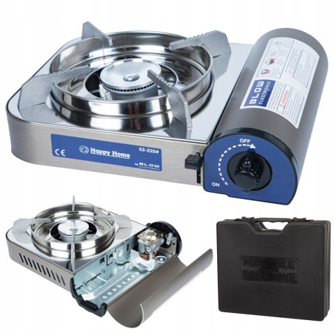 KUCHENKA TURYSTYCZNA GAZOWA NA KARTUSZ KEMPINGOWA TURBO WALIZKA MOC 2,9kW