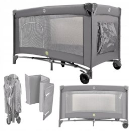 ŁÓŻECZKO DZIECIĘCE TURYSTYCZNE SKŁADANE Z MATERACEM MAX. 15KG KÓŁKA