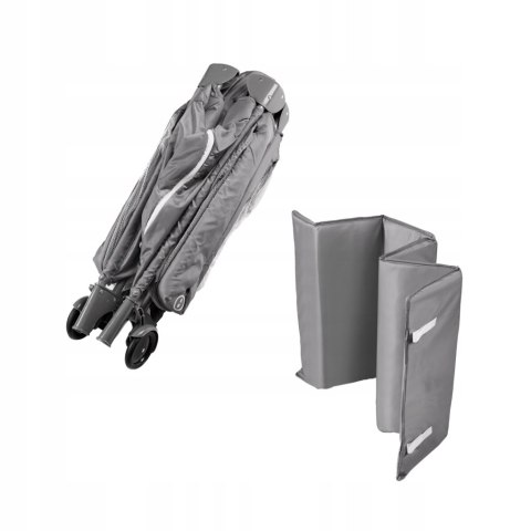 ŁÓŻECZKO DZIECIĘCE TURYSTYCZNE SKŁADANE Z MATERACEM MAX. 15KG KÓŁKA