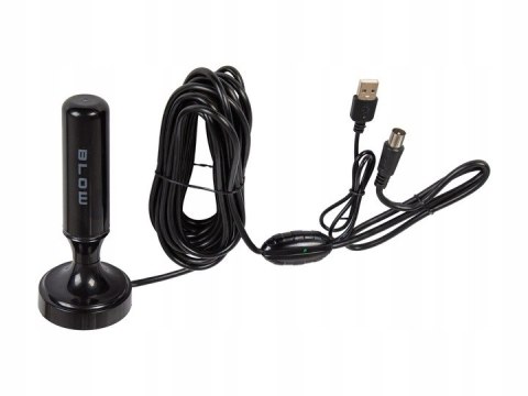 MOCNA ANTENA AKTYWNA POKOJOWA DVBT2 TV FHD 4K MUX-8 LTE WZMACNIACZ MAGNES