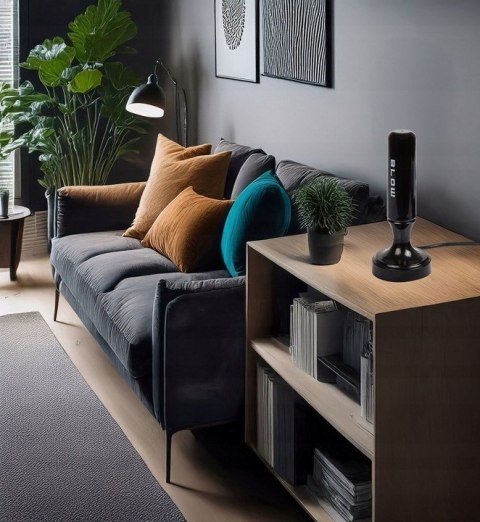 MOCNA ANTENA AKTYWNA POKOJOWA DVBT2 TV FHD 4K MUX-8 LTE WZMACNIACZ MAGNES