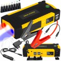 MOCNY JUMP STARTER ROZRUCH BOOSTER POWERBANK 12V ZESTAW 16800mAh