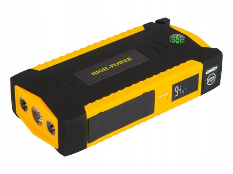 MOCNY JUMP STARTER ROZRUCH BOOSTER POWERBANK 12V ZESTAW 16800mAh