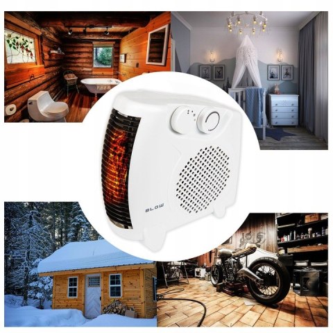 MOCNY TERMOWENTYLATOR ELEKTRYCZNY FARELKA GRZEJNIK TERMOSTAT 2000W PIECYK