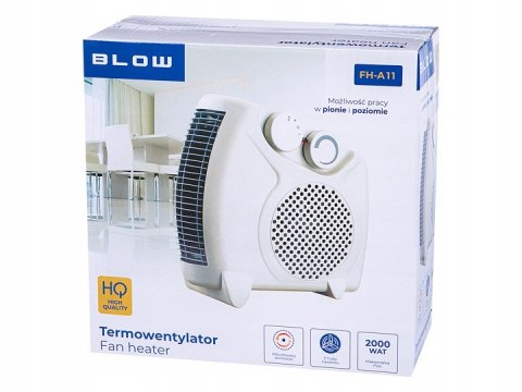 MOCNY TERMOWENTYLATOR ELEKTRYCZNY FARELKA GRZEJNIK TERMOSTAT 2000W PIECYK