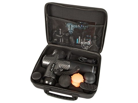 PISTOLET DO MASAŻU PLECÓW CIAŁA STÓP MASAŻER MASSAGE GUN PRO 10 KOŃCÓWEK