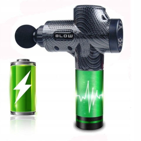 PISTOLET DO MASAŻU PLECÓW CIAŁA STÓP MASAŻER MASSAGE GUN PRO 10 KOŃCÓWEK