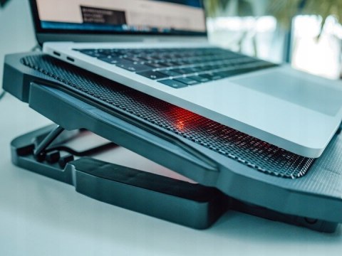 PODSTAWKA PODKŁADKA CHŁODZĄCA POD LAPTOPA 12-17" STABILNA GAMINGOWA DUŻA