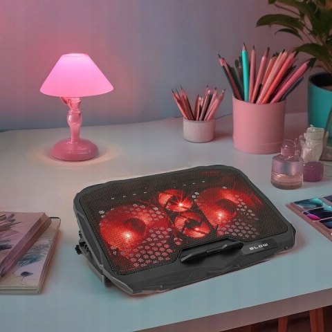 PODSTAWKA PODKŁADKA CHŁODZĄCA POD LAPTOPA 12-17" STABILNA GAMINGOWA DUŻA