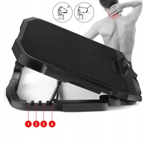 PODSTAWKA PODKŁADKA CHŁODZĄCA POD LAPTOPA 12-17" STABILNA GAMINGOWA DUŻA