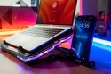 PODSTAWKA PODKŁADKA CHŁODZĄCA REGULOWANA 9-17'' LED RGB 2x USB POD LAPTOPA