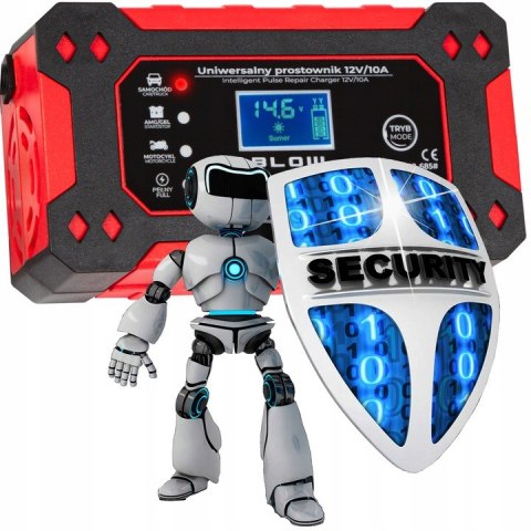 PROSTOWNIK ŁADOWARKA DO AKUMULATORA LCD 12V 10A FUNKCJA NAPRAWY AUTOMAT