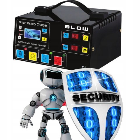 PROSTOWNIK SAMOCHODOWY AUTOMATYCZNY Z FUNKCJĄ NAPRAWY AKUMULATORÓW 12V 24V