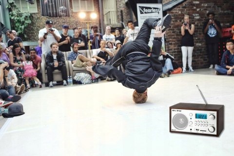 RADIO KUCHENNE BLUETOOTH PRZENOŚNE RETRO LCD ANTENA FM USB SD ZEGAR BUDZIK