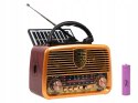 RADIO KUCHENNE PRZENOŚNE RETRO NA BATERIE SOLARNE BLUETOOTH ANTENA UCHWYT