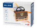 RADIO KUCHENNE PRZENOŚNE RETRO NA BATERIE SOLARNE BLUETOOTH ANTENA UCHWYT