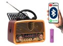 RADIO KUCHENNE PRZENOŚNE RETRO NA BATERIE SOLARNE BLUETOOTH ANTENA UCHWYT